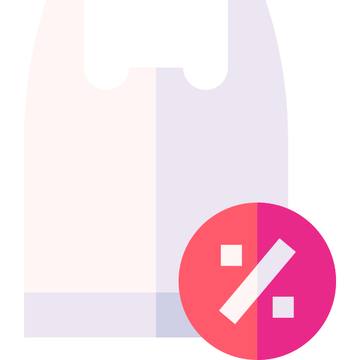 plastikowa torba Basic Straight Flat ikona