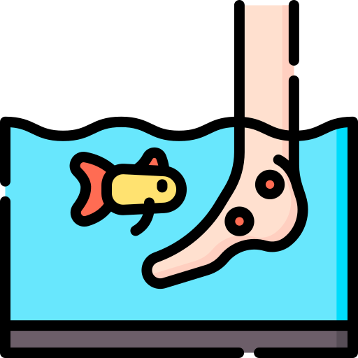 Fish therapy Special Lineal color icon
