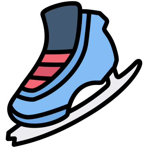 아이스 스케이트 Generic Outline Color icon