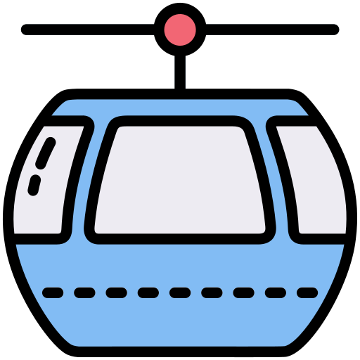 케이블카 Generic Outline Color icon