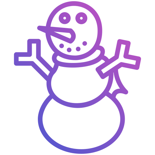 Snowman Generic Gradient icon