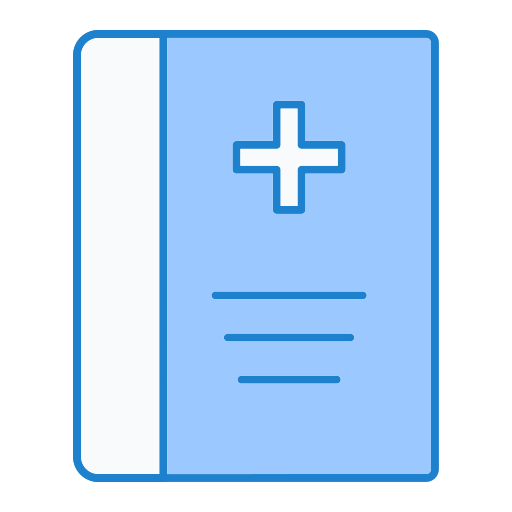 Medical book Generic Blue icon