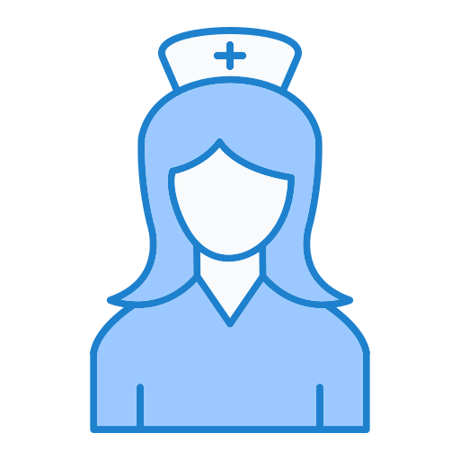 enfermeira Generic Blue Ícone
