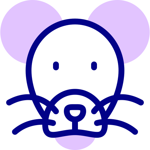 Rat Detailed Mixed Lineal color icon