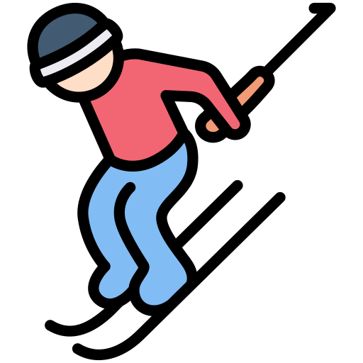 Skier Generic Outline Color icon