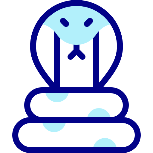 蛇 Detailed Mixed Lineal color icon