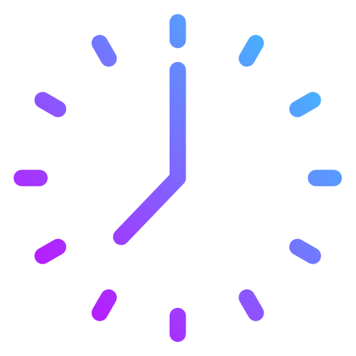 시간 Generic Gradient icon