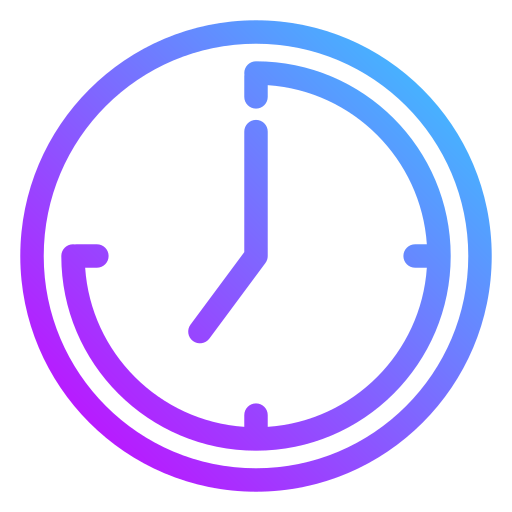 시간 Generic Gradient icon