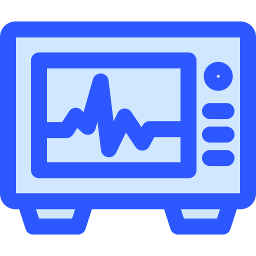 ECG monitor Generic Blue icon