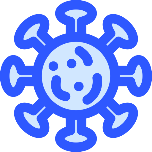 coronavirus Generic Blue icon