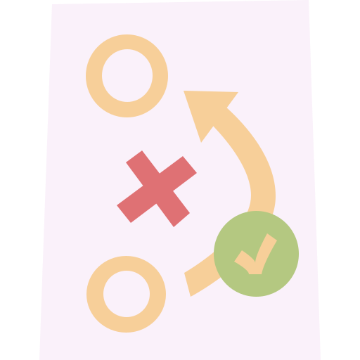전략 Cartoon Flat icon