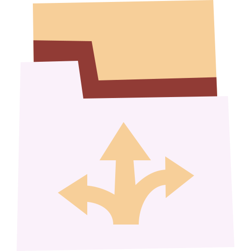 carpeta Cartoon Flat icono