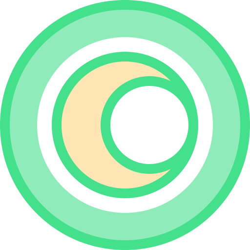 luna Detailed color Lineal color icono