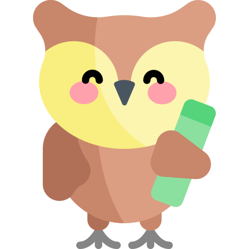 Owl Kawaii Flat icon
