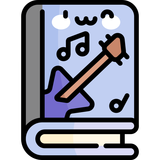 musikbuch Kawaii Lineal color icon