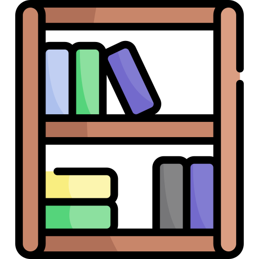 本棚 Kawaii Lineal color icon