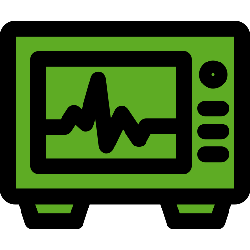 ECG monitor Generic Outline Color icon