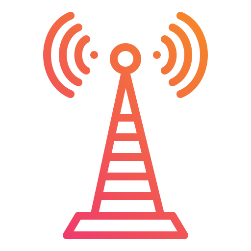 Wifi signal Mangsaabguru Lineal Gradient icon