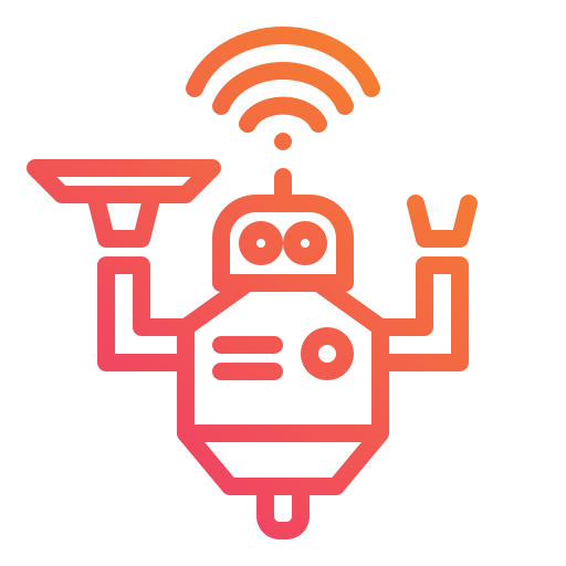 robot Mangsaabguru Lineal Gradient ikona
