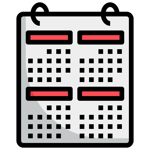 カレンダー Generic Outline Color icon