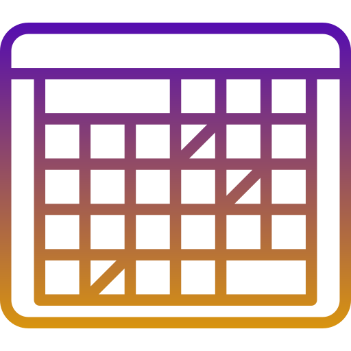 カレンダー Generic Gradient icon