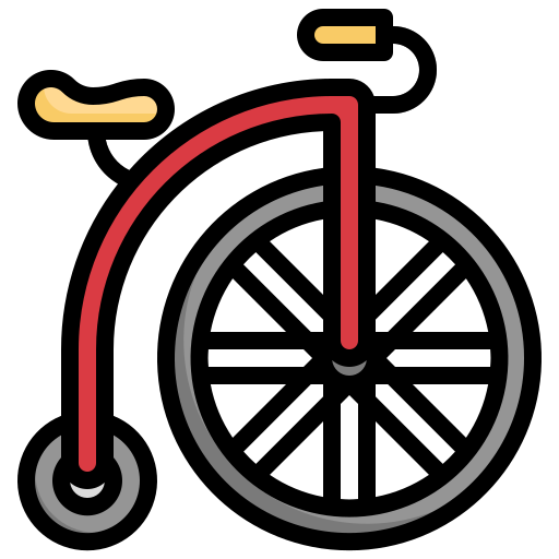 fahrrad Generic Outline Color icon