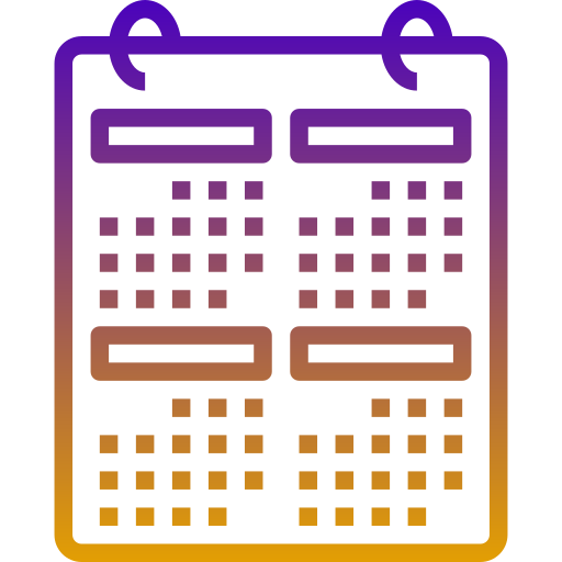 カレンダー Generic Gradient icon