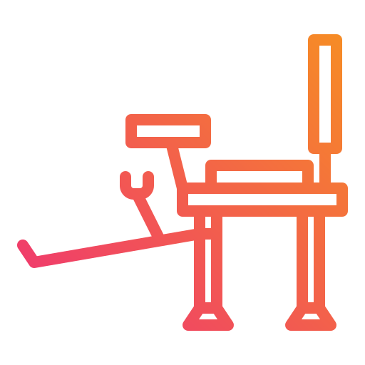 Folding chair Mangsaabguru Lineal Gradient icon