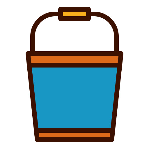 버킷 Mangsaabguru Lineal Color icon