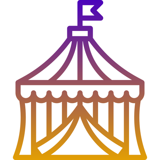 Tent Generic Gradient icon