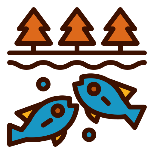 Fish Mangsaabguru Lineal Color icon