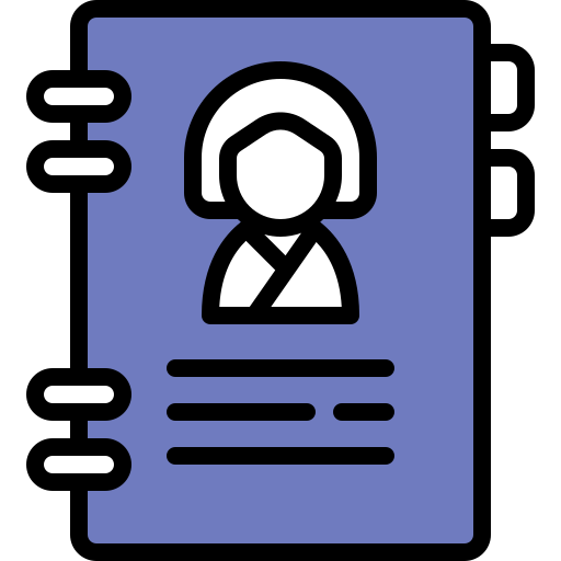 kontaktbuch Generic Fill & Lineal icon