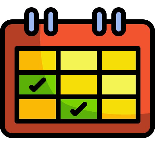 カレンダー Generic Outline Color icon