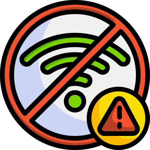 kein wlan Generic Outline Color icon