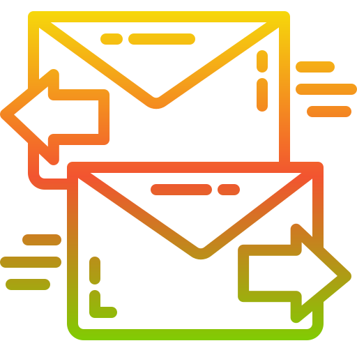 Exchange mails Generic Gradient icon