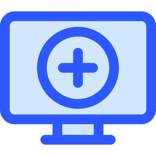 心電図 Generic Blue icon