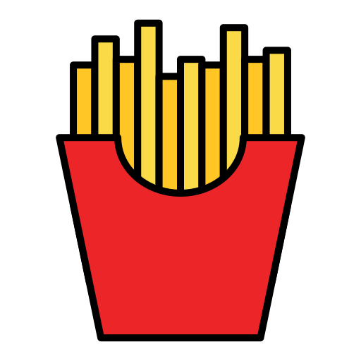 French fries Generic Outline Color icon