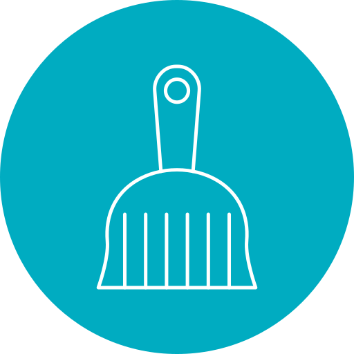 Dustpan Generic Circular icon