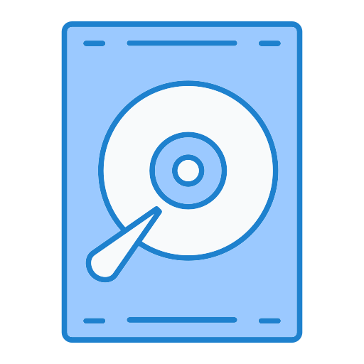 Hard disk Generic Blue icon