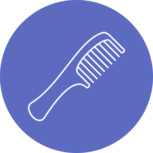 Hair comb Generic Circular icon