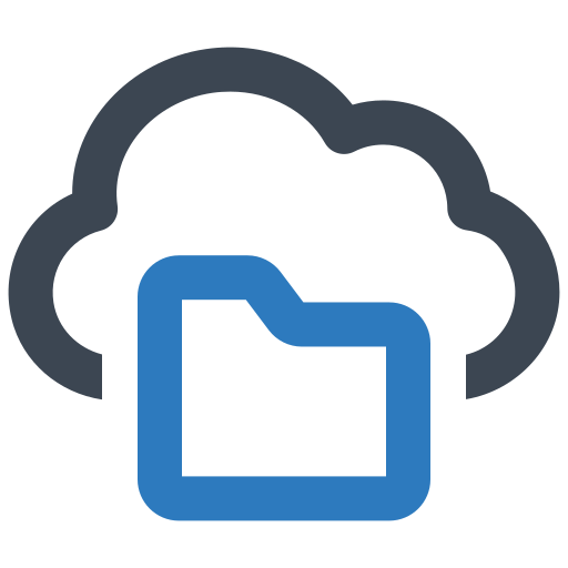 dane w chmurze Generic Blue ikona