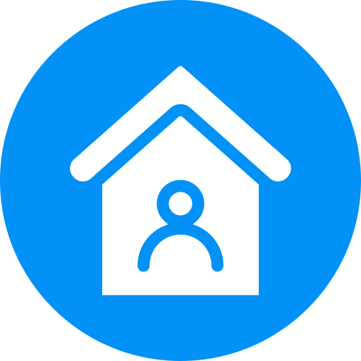 Stay at home Generic Circular icon