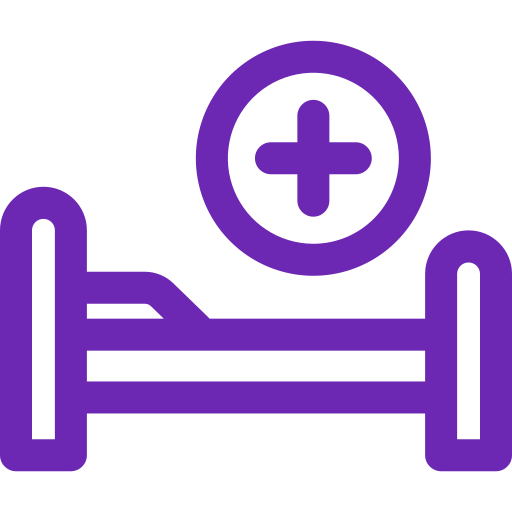 Hospital bed Generic Simple Colors icon