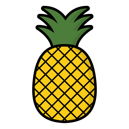 ananas Generic Outline Color ikona