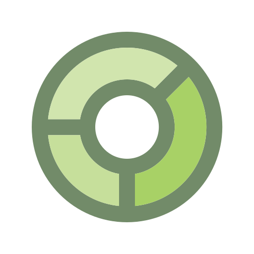 Chart pie Generic Outline Color icon