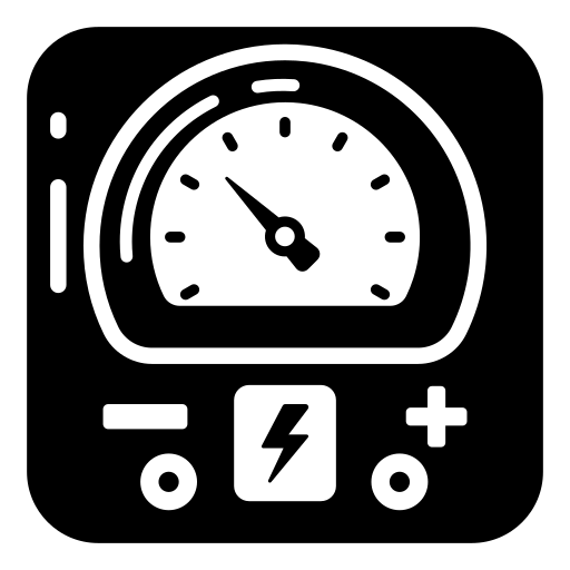 medidor elétrico Generic Glyph Ícone