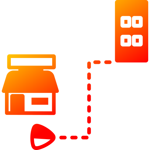 route Generic Flat Gradient icon