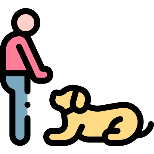 hundetraining Detailed Rounded Lineal color icon
