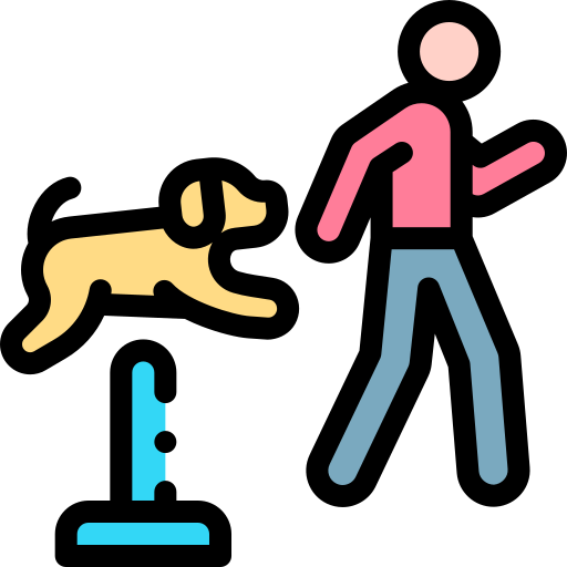 犬の訓練 Detailed Rounded Lineal color icon