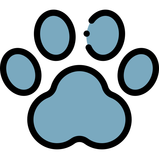 Footprint Detailed Rounded Lineal color icon